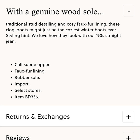 J.Crew Faux-fur lined clog boots in suede size 9 - Picture 7 of 7